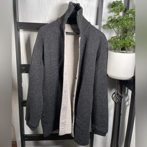 ARMANI COLLEZIONI Double Knit Wool Blend Long Jacket, Size Medium, $6590, WOW